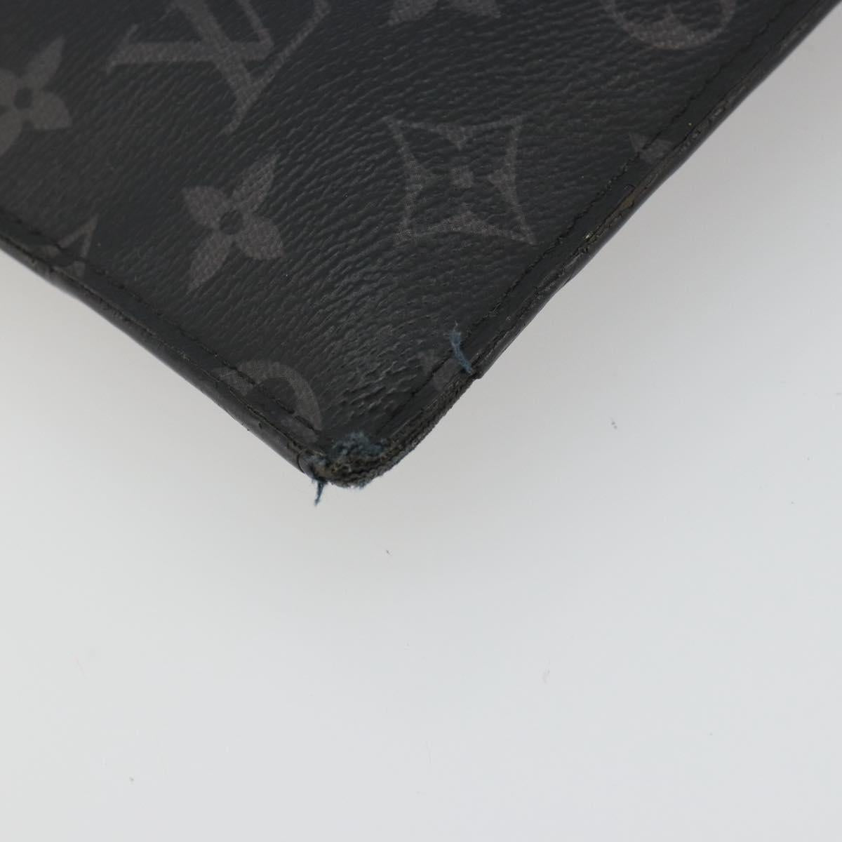 LOUIS VUITTON Monogram Eclipse Grand Sac Pouch M44733 LV Auth ar13960