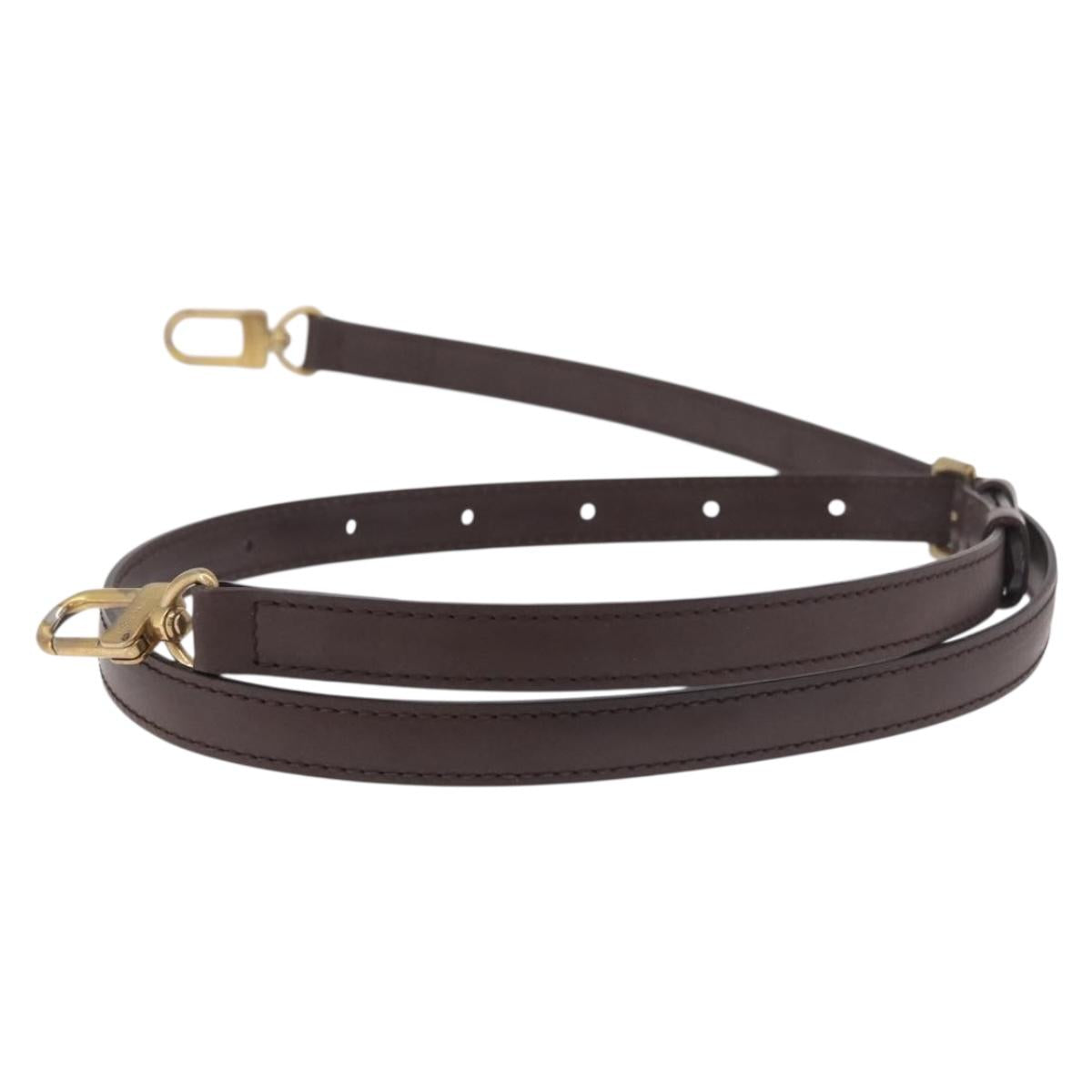 LOUIS VUITTON Adjustable Damier Shoulder Strap 37""-44.1"" Brown LV Auth ar13968