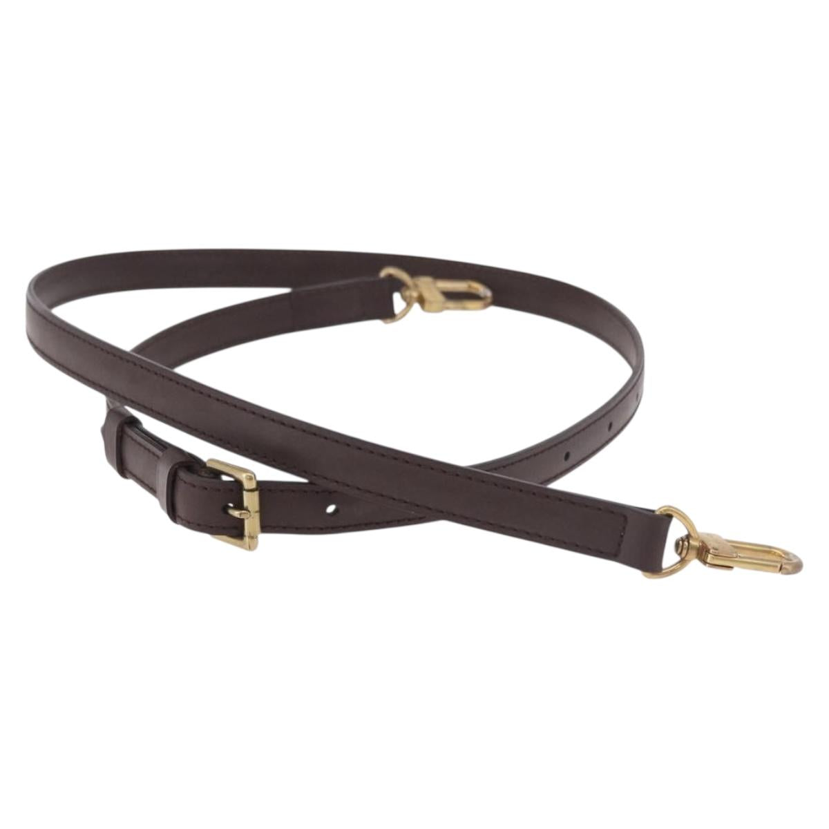 LOUIS VUITTON Adjustable Damier Shoulder Strap 37""-44.1"" Brown LV Auth ar13968