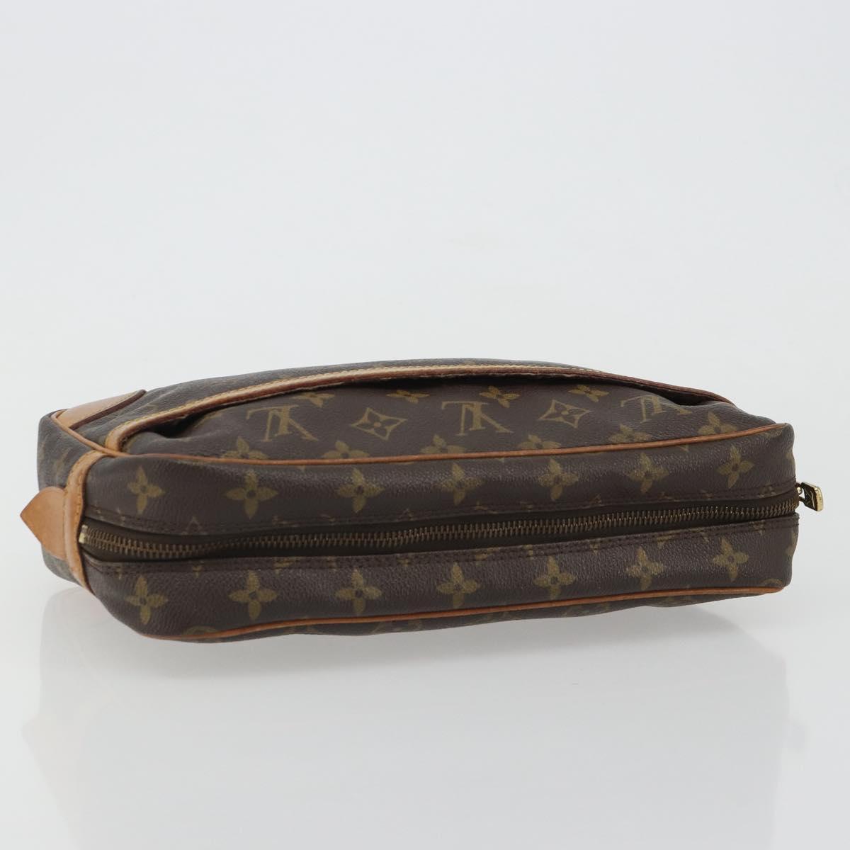 LOUIS VUITTON Monogram Compiegne 28 Clutch Bag M51845 LV Auth ar13971