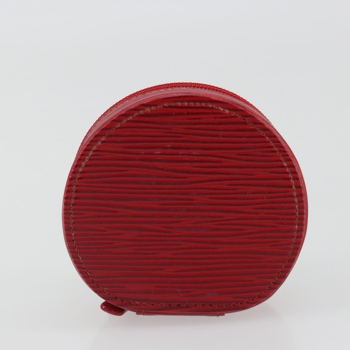 LOUIS VUITTON Epi Ecrin Bijou 8 Jewelry Box Red M48227 LV Auth ar13982