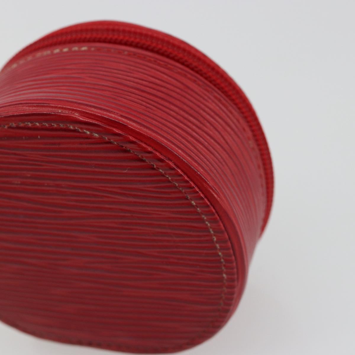 LOUIS VUITTON Epi Ecrin Bijou 8 Jewelry Box Red M48227 LV Auth ar13982