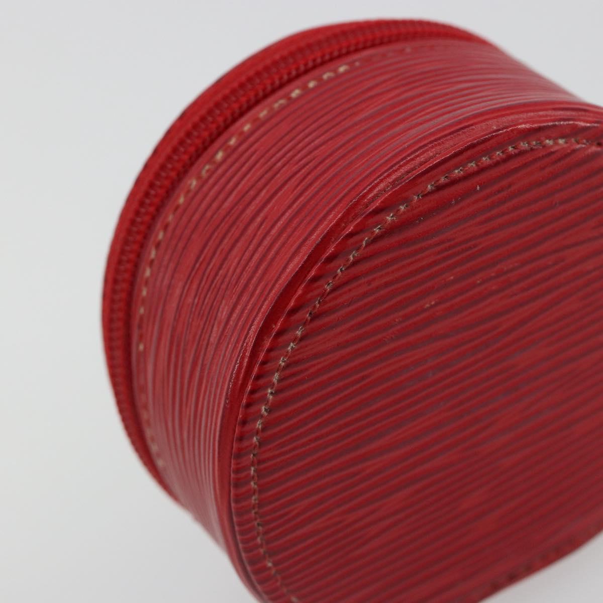 LOUIS VUITTON Epi Ecrin Bijou 8 Jewelry Box Red M48227 LV Auth ar13982