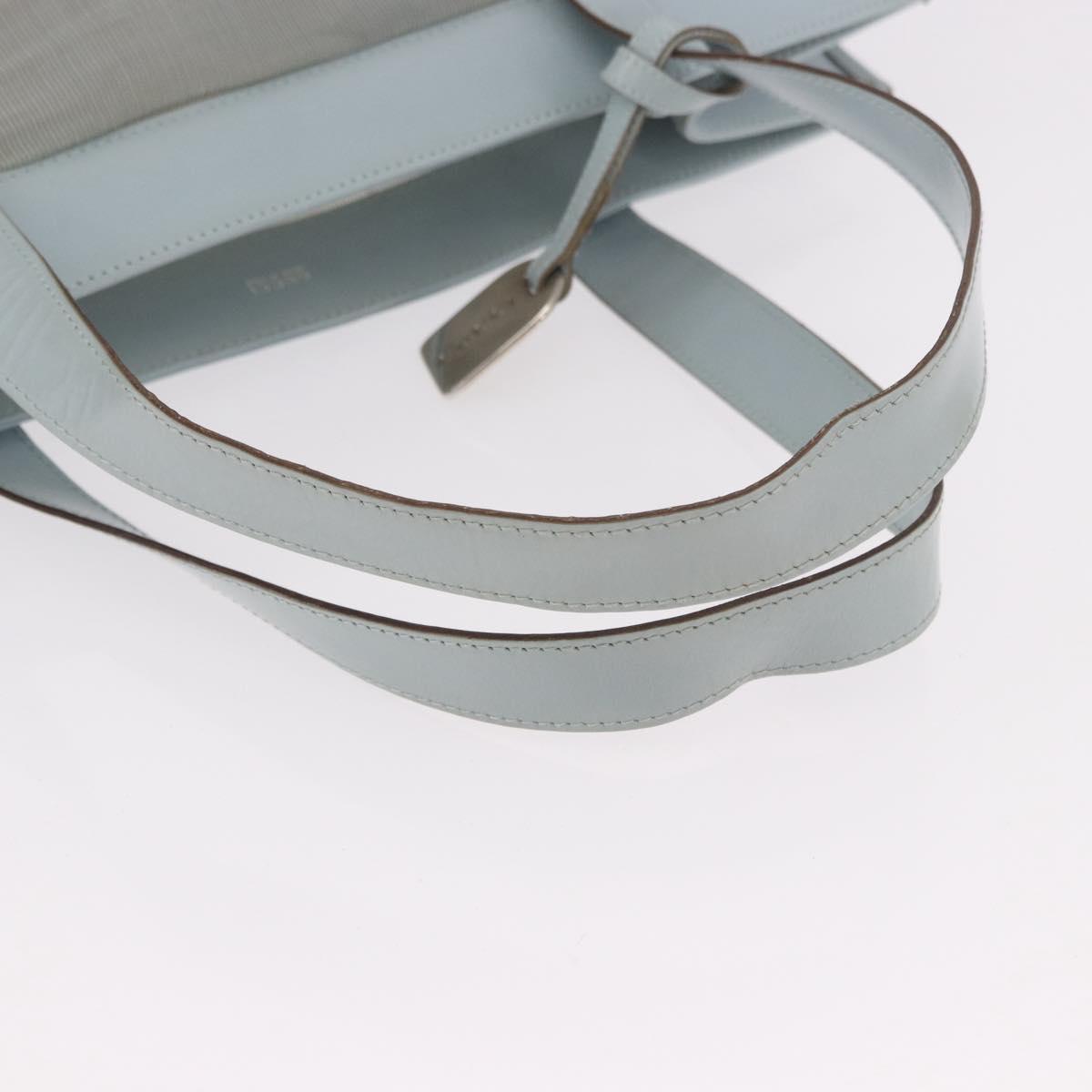 GUCCI Tote Bag Mesh Light Blue Silver 002 3754 0404 Auth ar13988