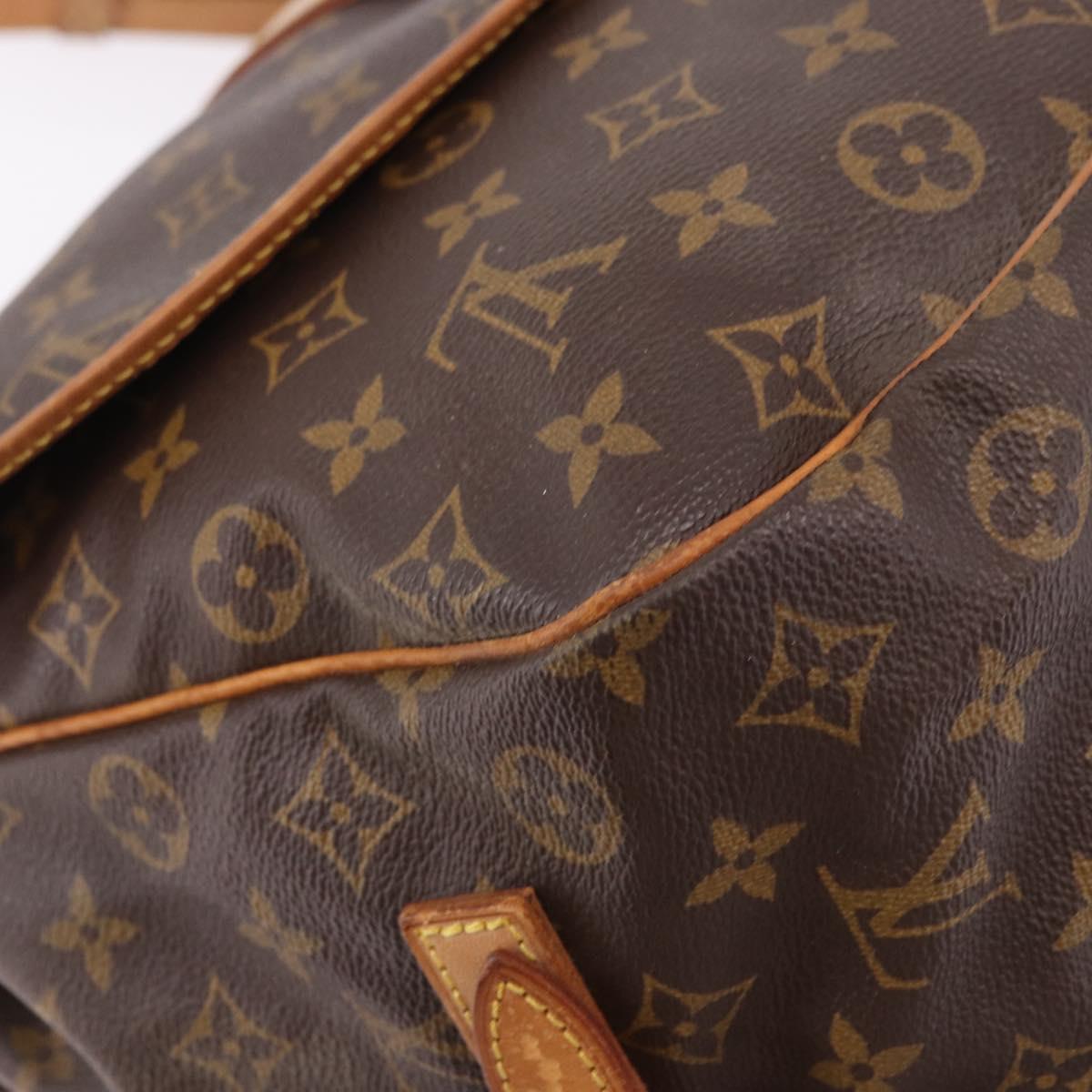LOUIS VUITTON Monogram Saumur 35 Shoulder Bag M42254 LV Auth ar13991