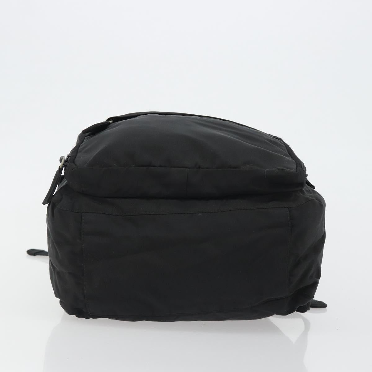 PRADA Backpack Nylon Black Silver Auth ar13994