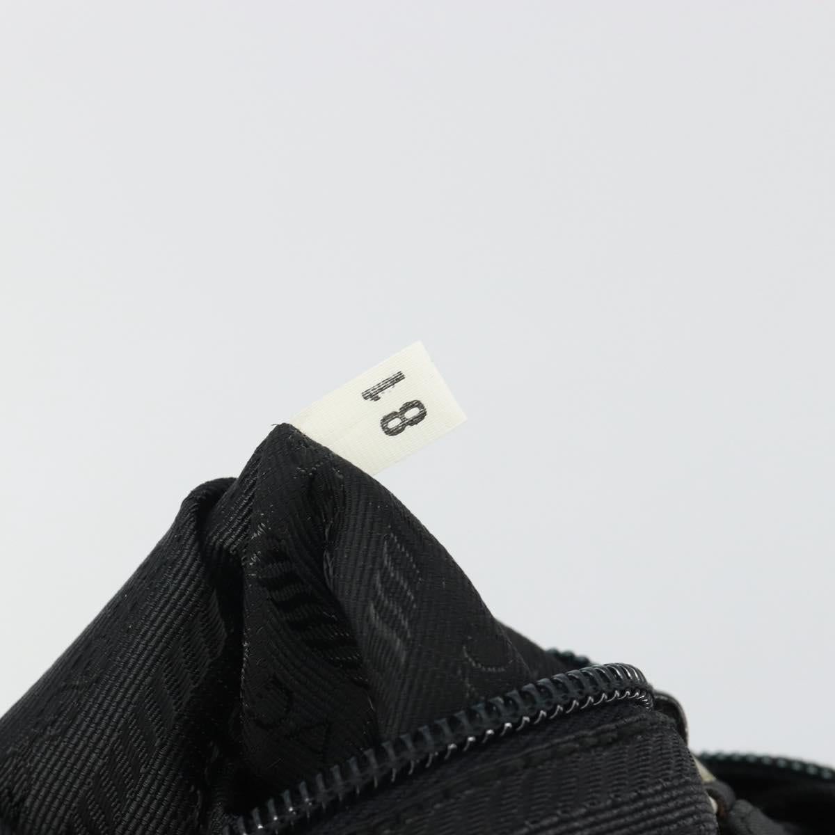 PRADA Backpack Nylon Black Silver Auth ar13994