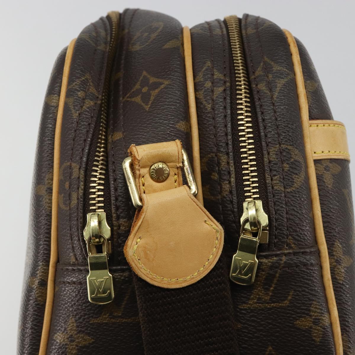 LOUIS VUITTON Monogram Reporter PM Shoulder Bag M45254 LV Auth ar14000