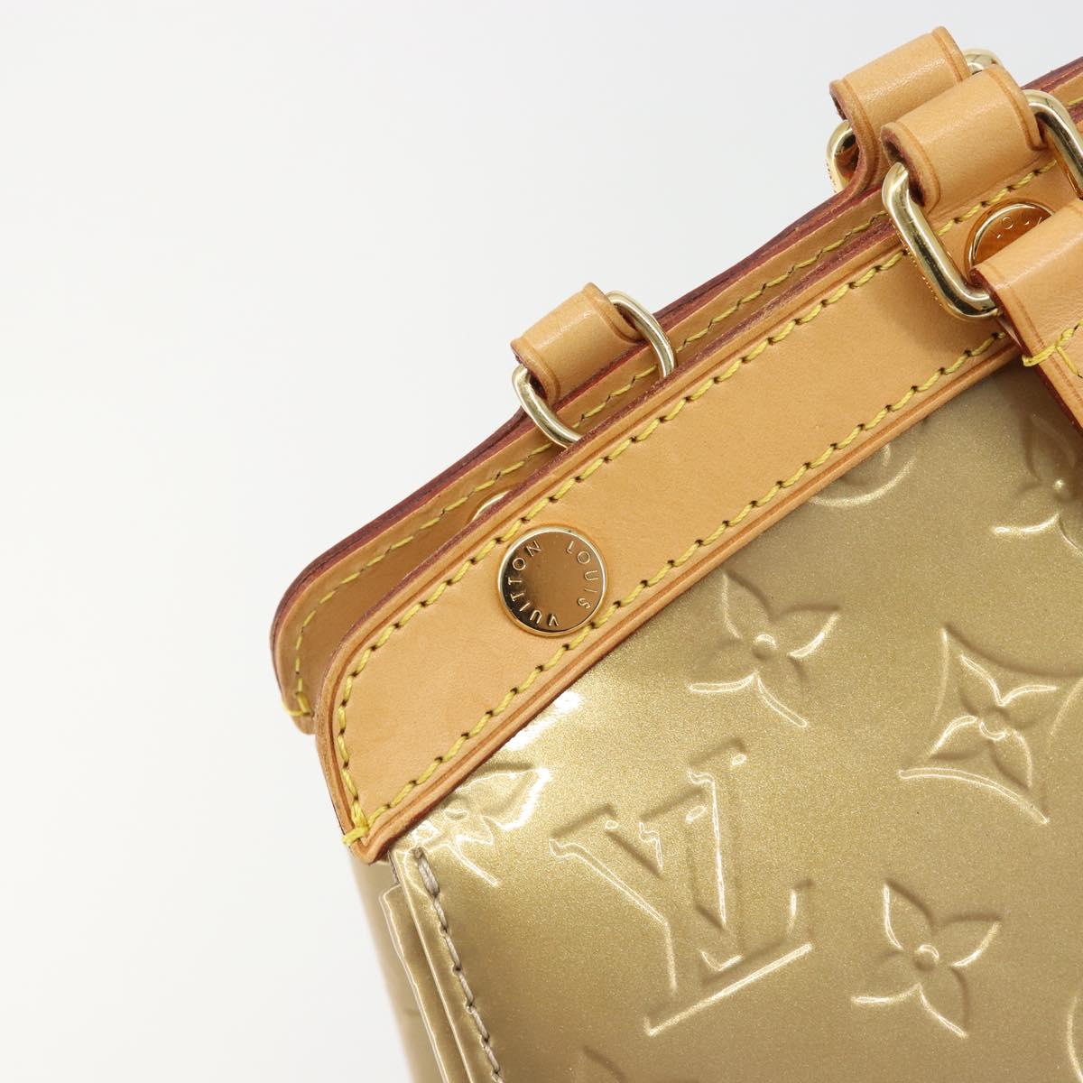 LOUIS VUITTON Monogram Vernis Blair MM Bag 2way Beige Poodle M91755 Auth ar14002A