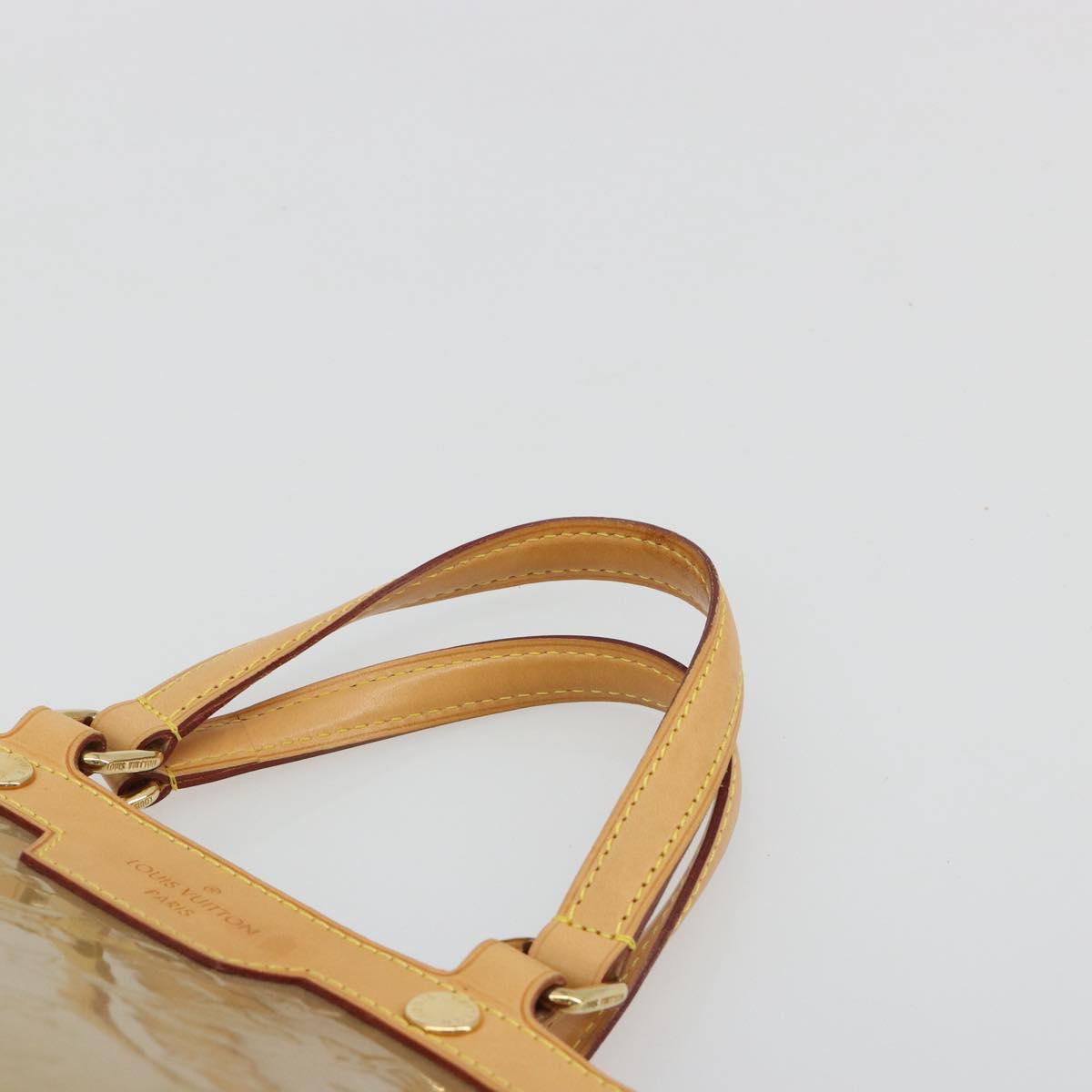 LOUIS VUITTON Monogram Vernis Blair MM Bag 2way Beige Poodle M91755 Auth ar14002A