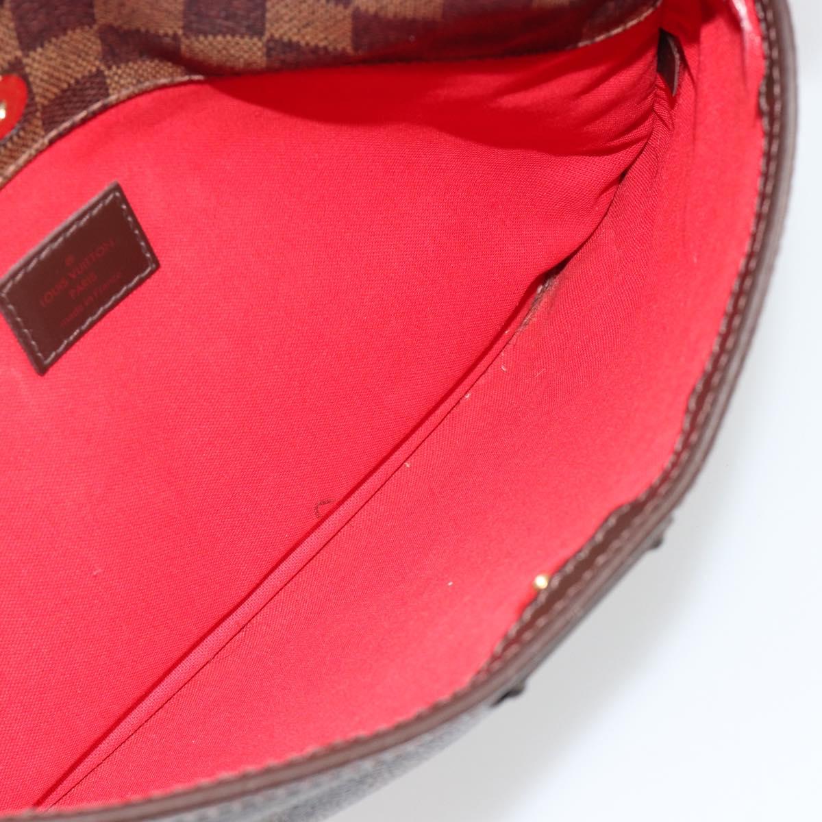LOUIS VUITTON Damier Ebene Bloomsbury PM Shoulder Bag N42251 LV Auth ar14007