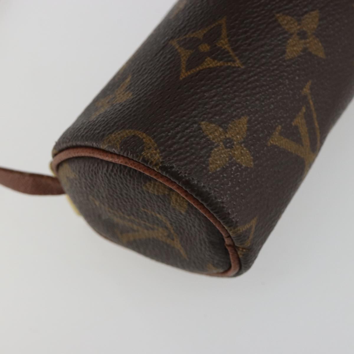 LOUIS VUITTON Monogram Papillon Pouch LV Auth ar14013