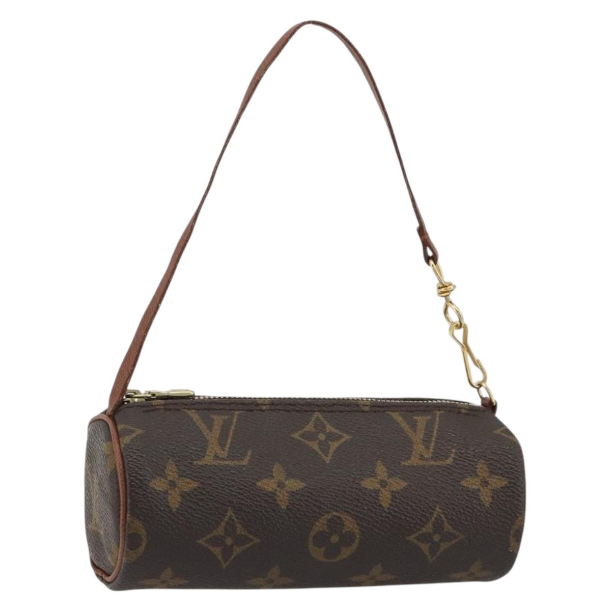 LOUIS VUITTON Monogram Papillon Pouch LV Auth ar14013