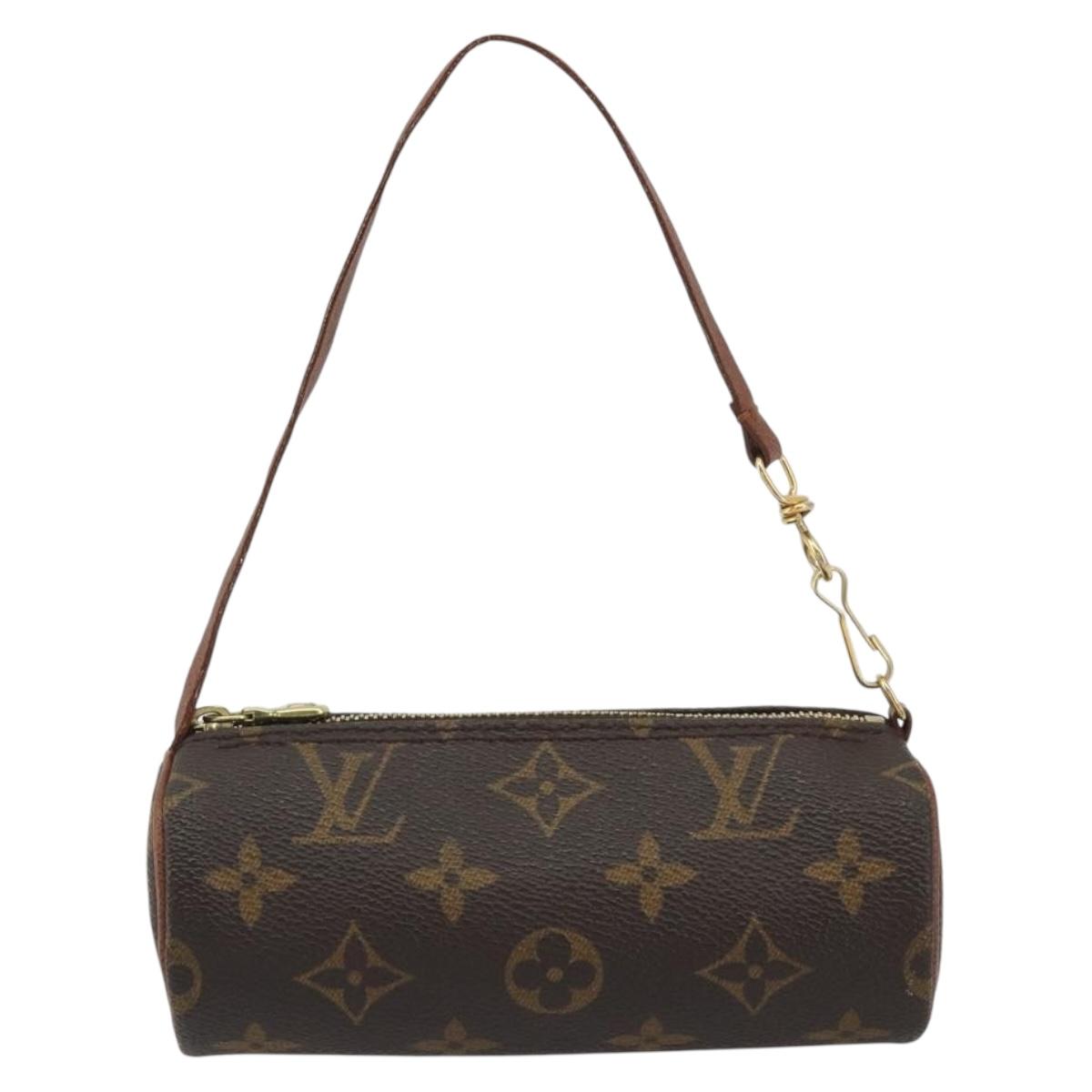LOUIS VUITTON Monogram Papillon Pouch LV Auth ar14013