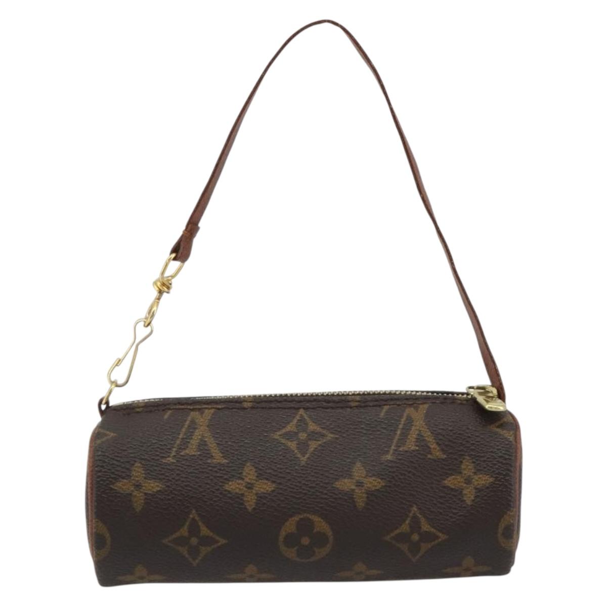 LOUIS VUITTON Monogram Papillon Pouch LV Auth ar14013