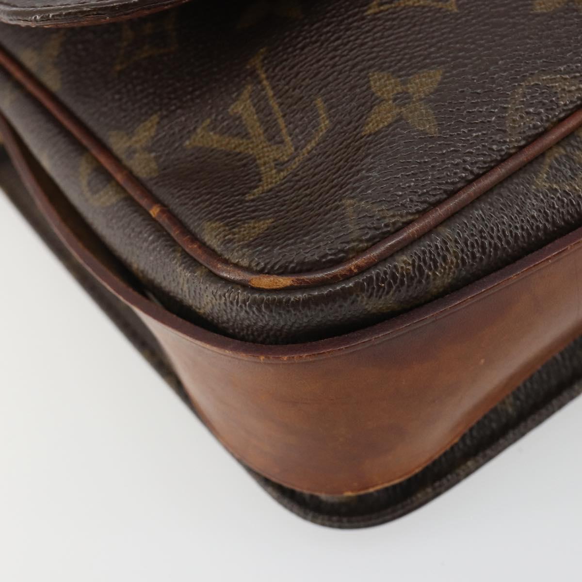 LOUIS VUITTON Monogram Cartouchiere MM Shoulder Bag M51253 LV Auth ar14014