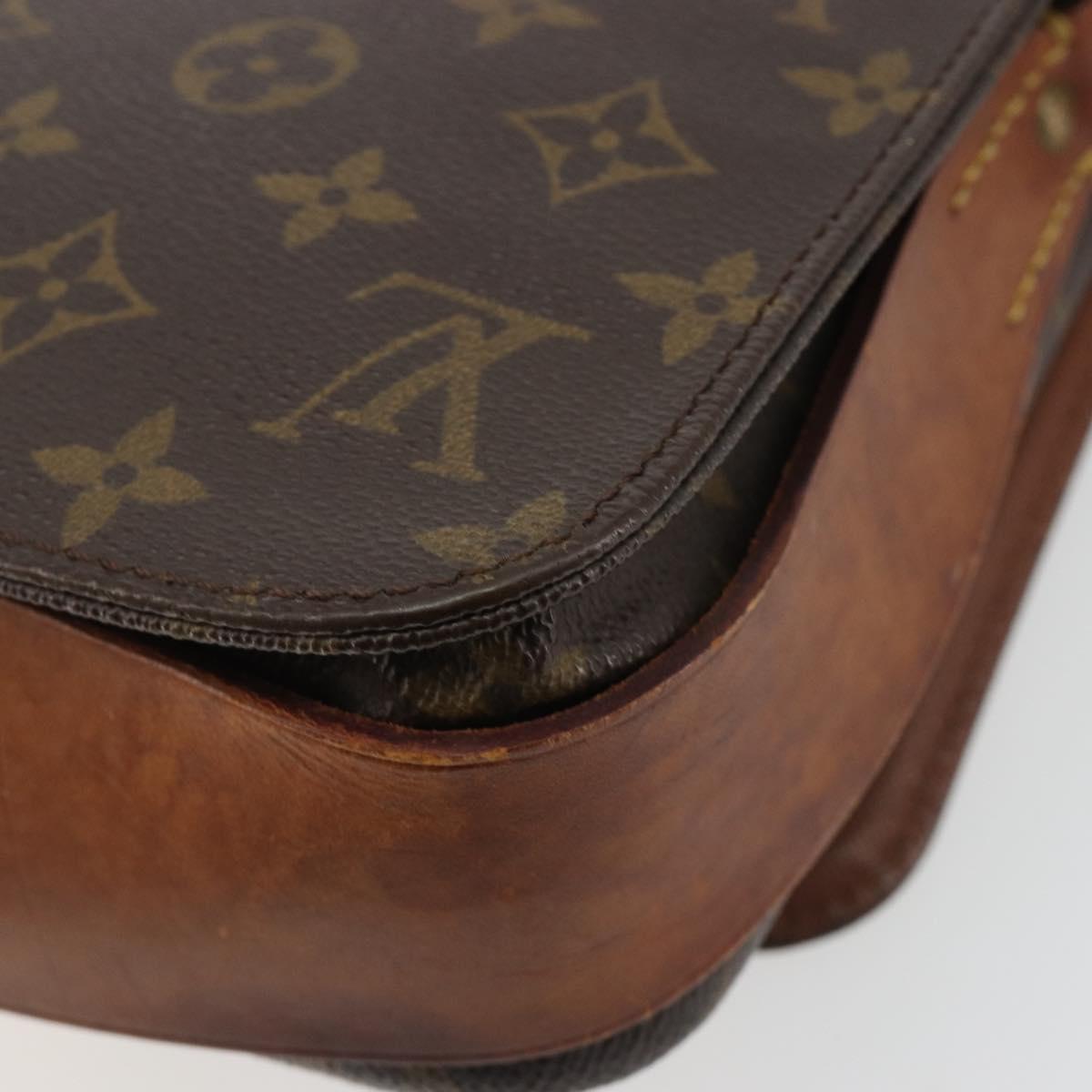 LOUIS VUITTON Monogram Cartouchiere MM Shoulder Bag M51253 LV Auth ar14014
