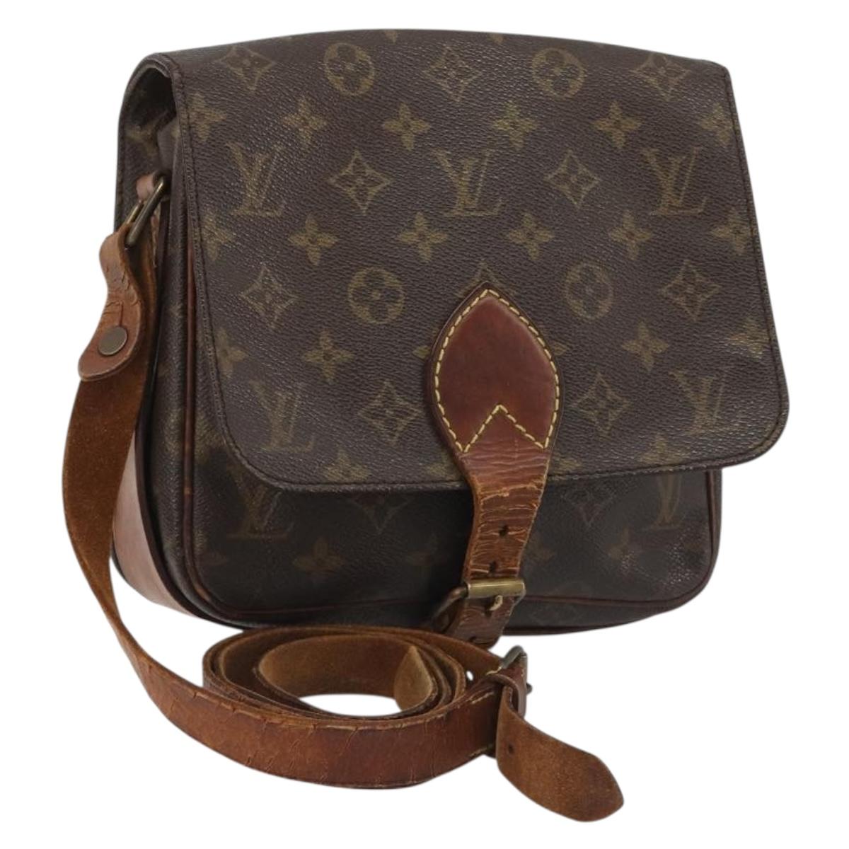 LOUIS VUITTON Monogram Cartouchiere MM Shoulder Bag M51253 LV Auth ar14014
