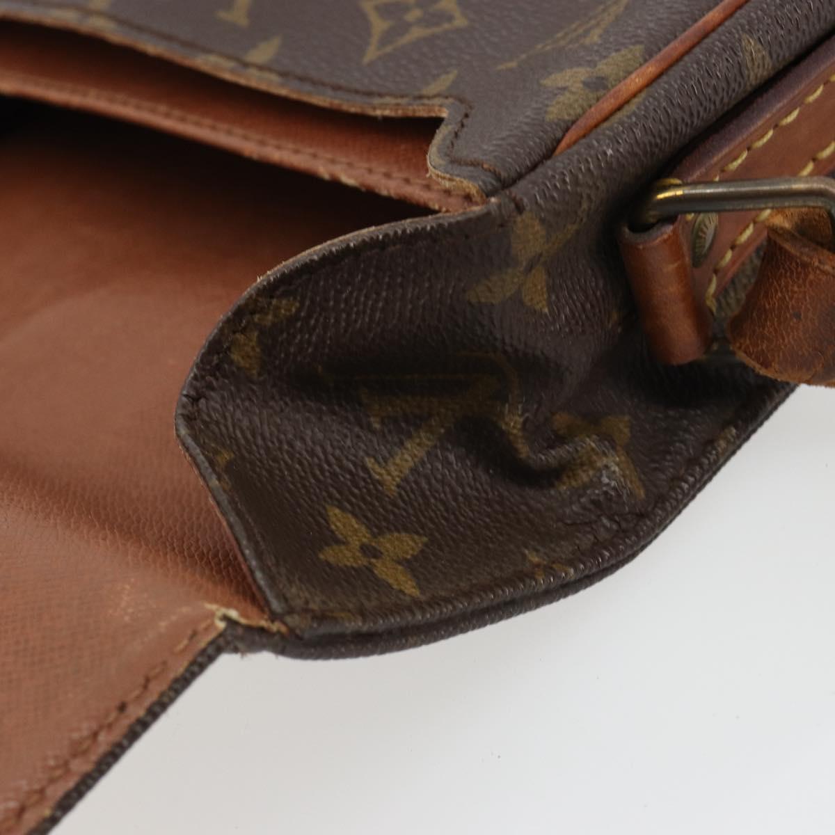 LOUIS VUITTON Monogram Cartouchiere MM Shoulder Bag M51253 LV Auth ar14014