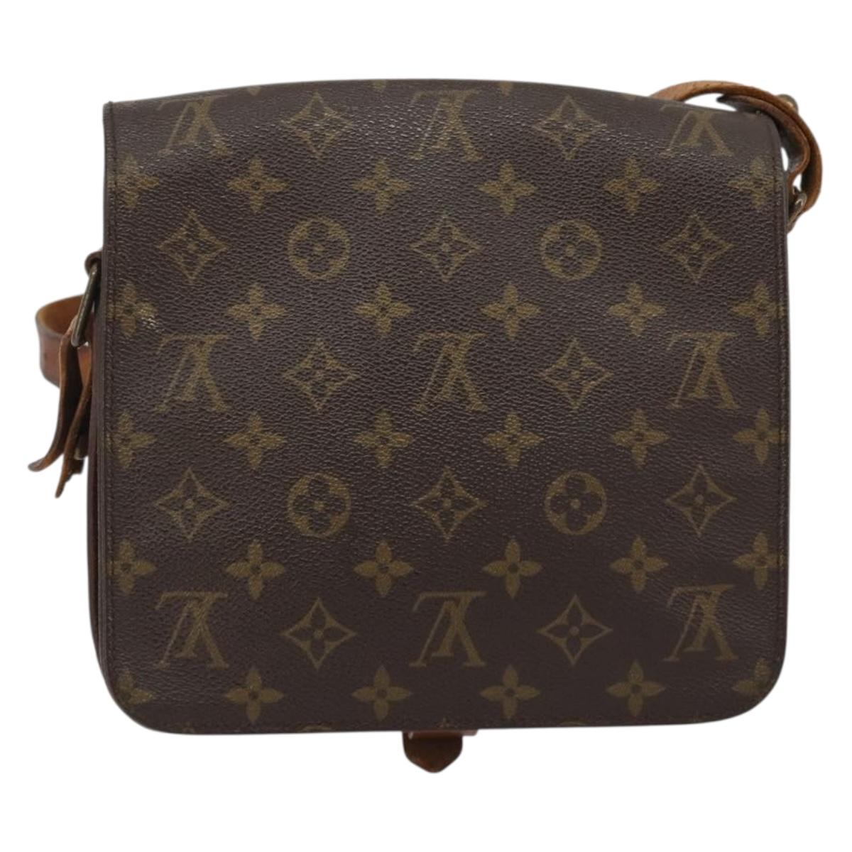 LOUIS VUITTON Monogram Cartouchiere MM Shoulder Bag M51253 LV Auth ar14014