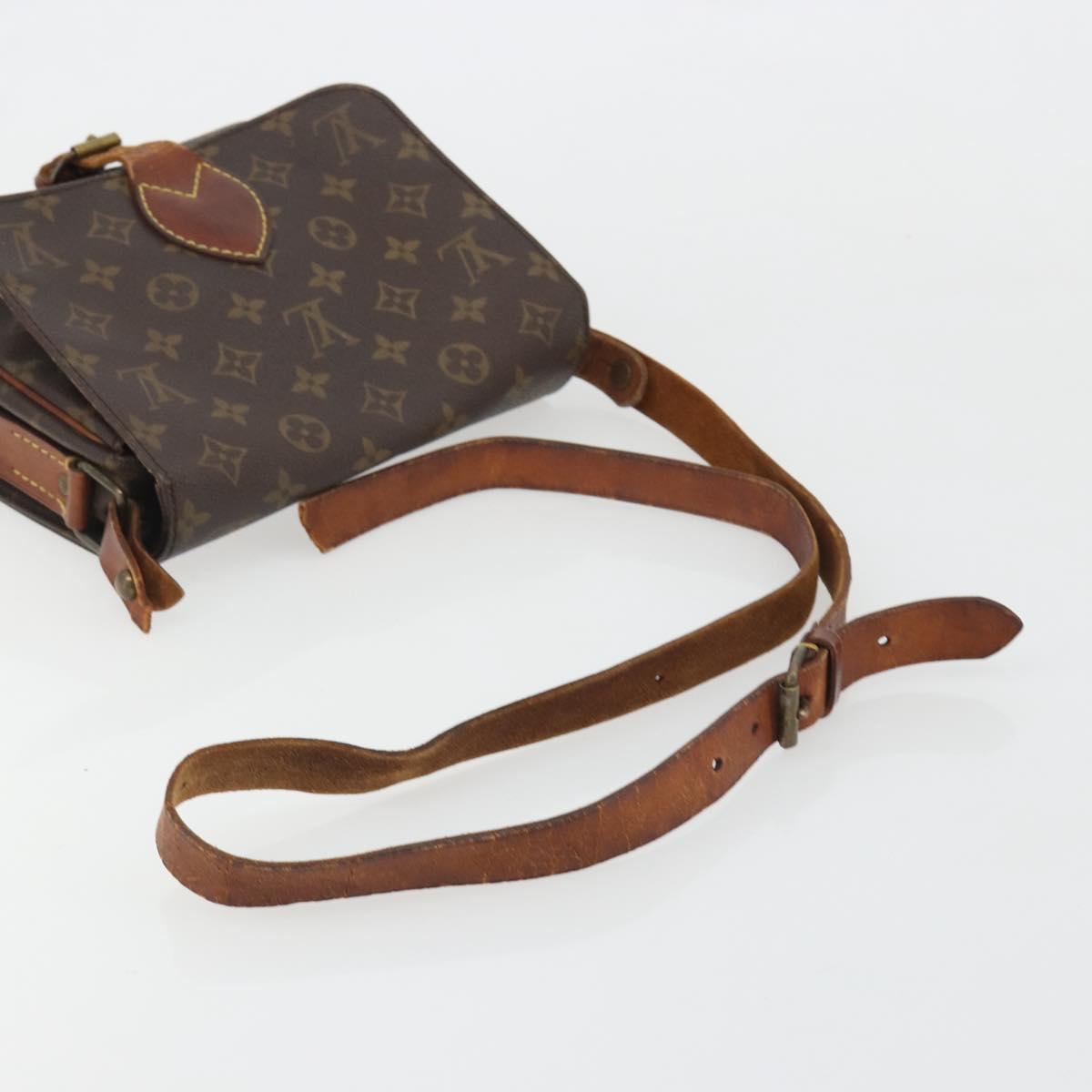 LOUIS VUITTON Monogram Cartouchiere MM Shoulder Bag M51253 LV Auth ar14014