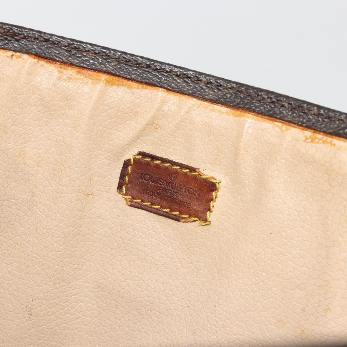 LOUIS VUITTON Monogram Sac Plat Hand Bag M51140 LV Auth ar14015