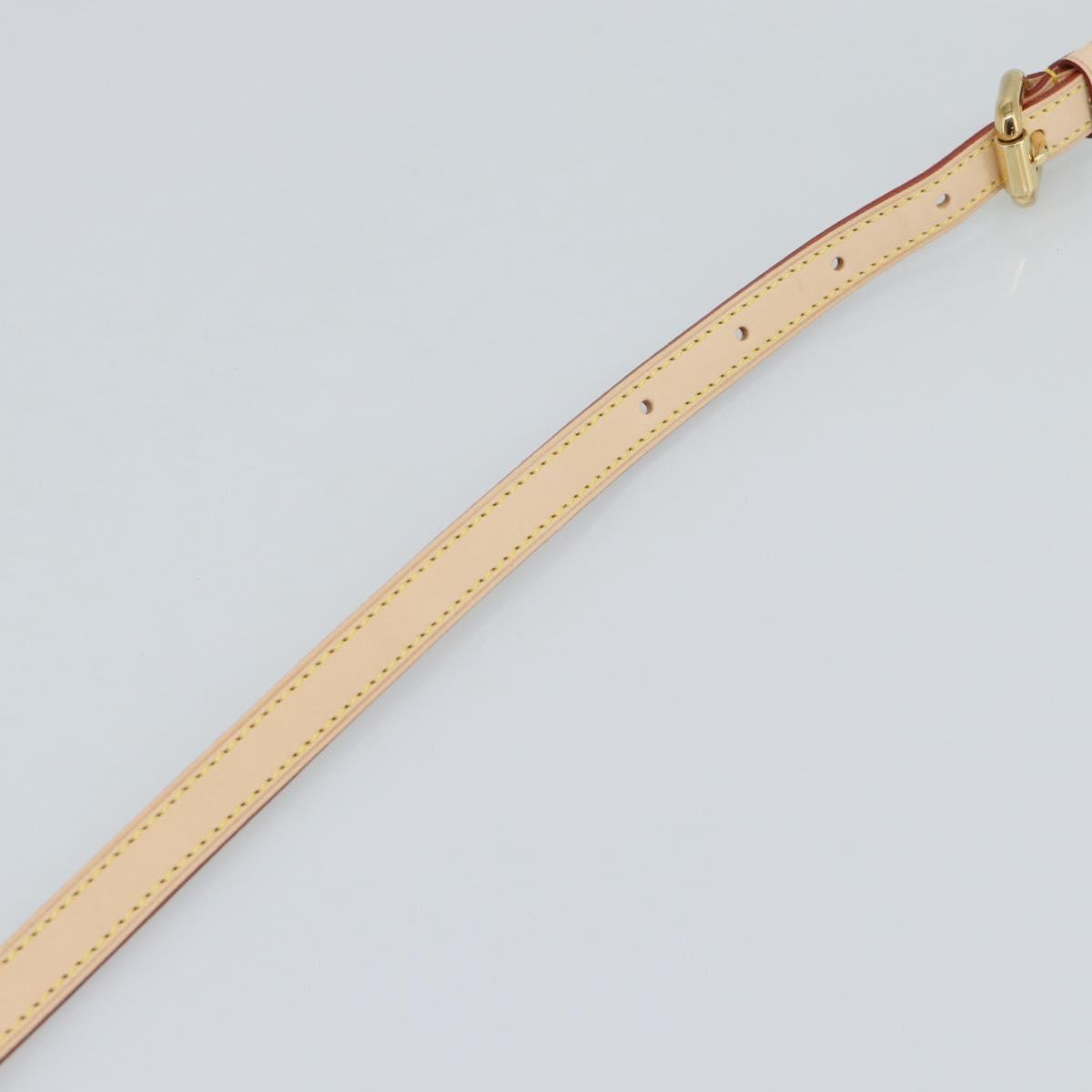 LOUIS VUITTON Adjustable Shoulder Strap Leather 31.1""-35.8"" LV Auth ar14029