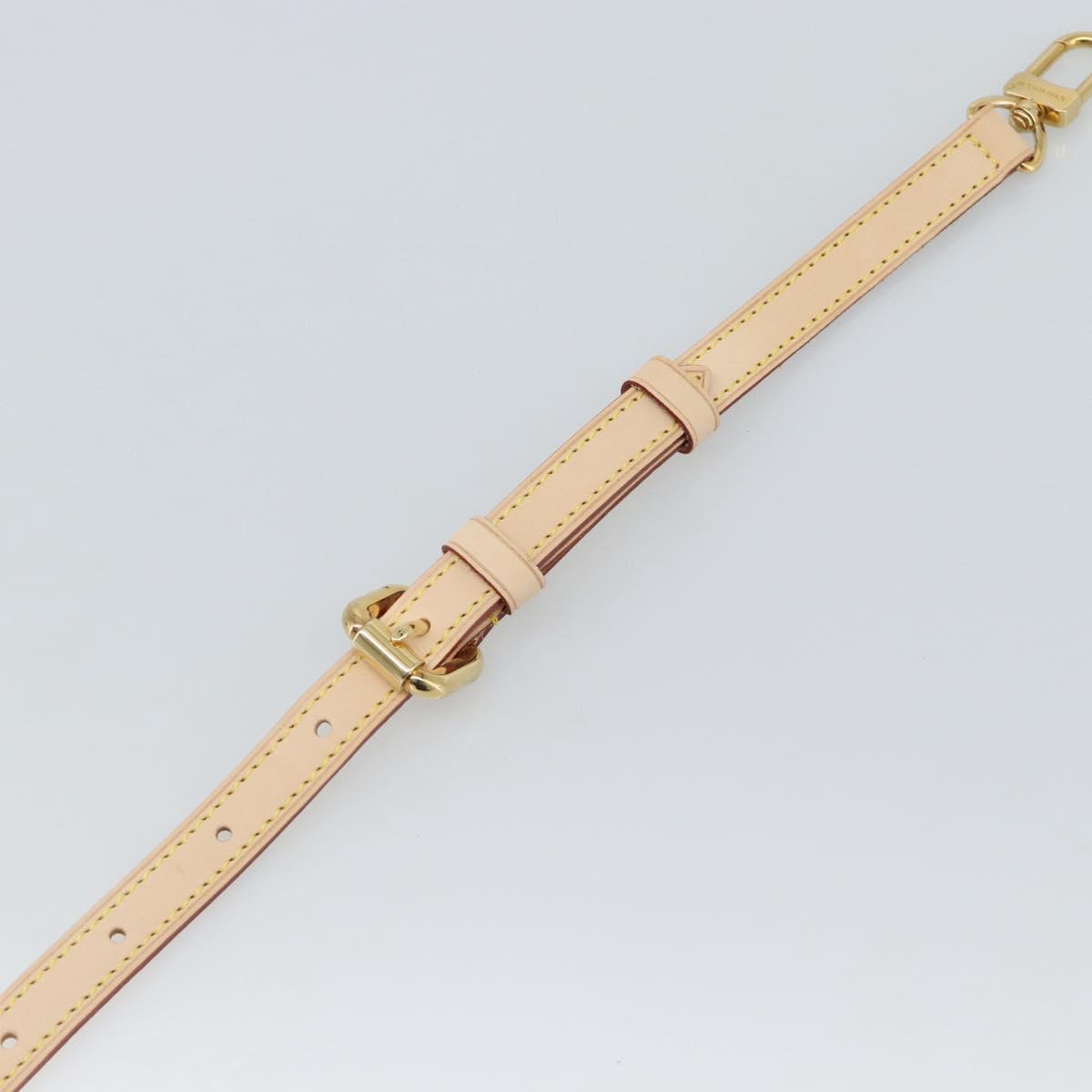 LOUIS VUITTON Adjustable Shoulder Strap Leather 31.1""-35.8"" LV Auth ar14029
