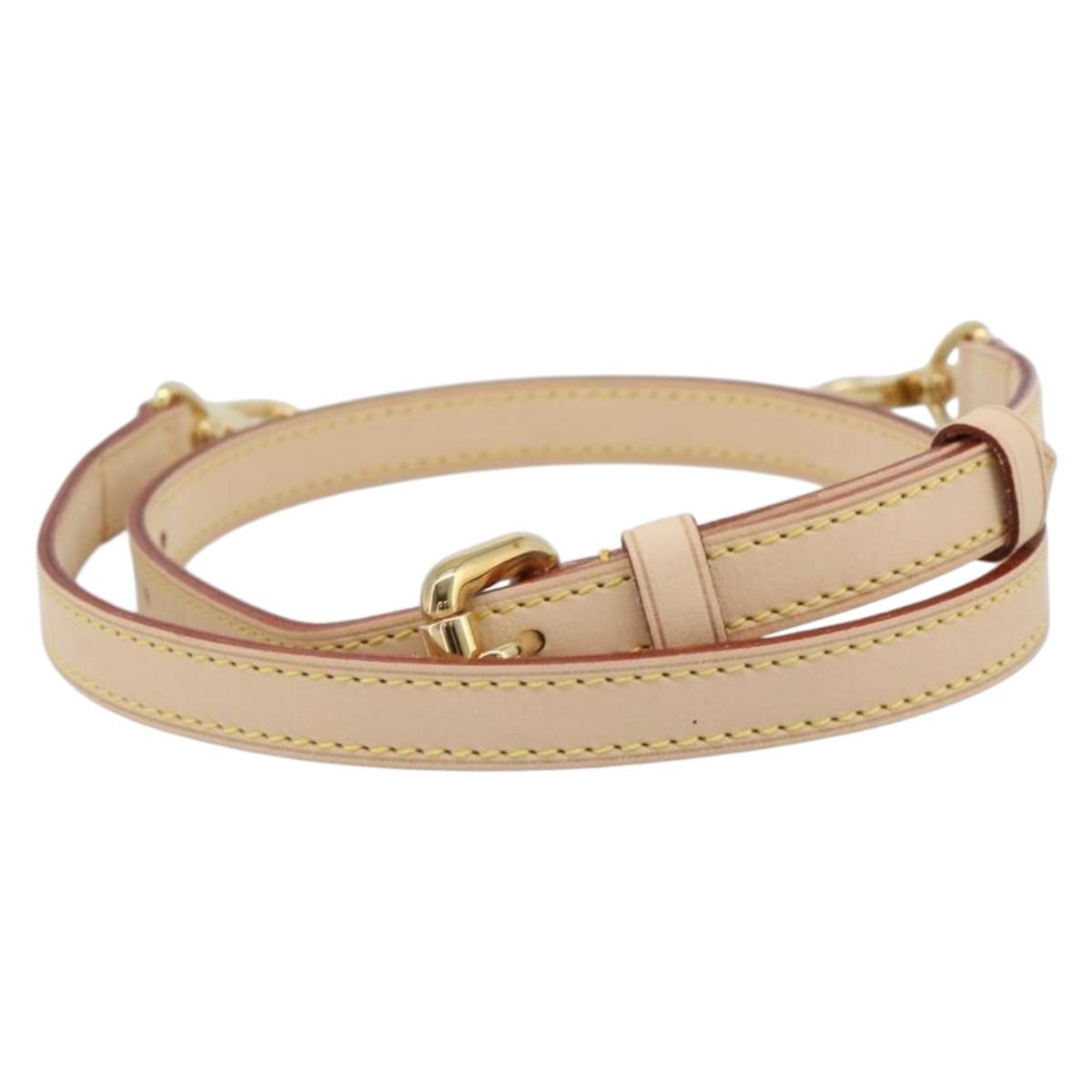 LOUIS VUITTON Adjustable Shoulder Strap Leather 31.1""-35.8"" LV Auth ar14029