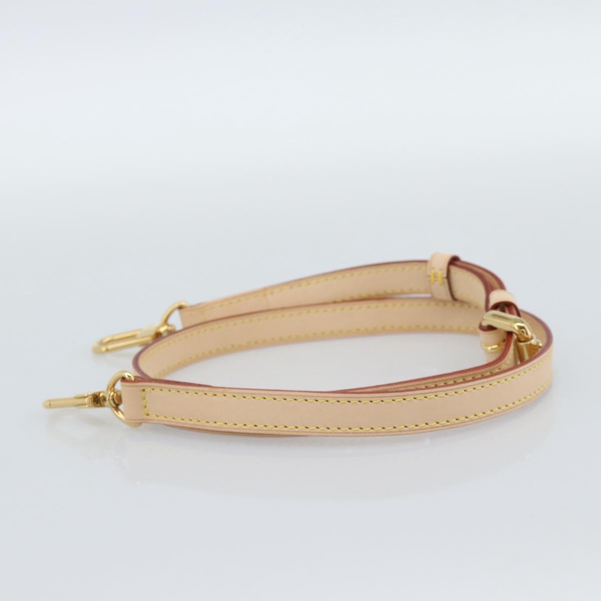 LOUIS VUITTON Adjustable Shoulder Strap Leather 31.1""-35.8"" LV Auth ar14029