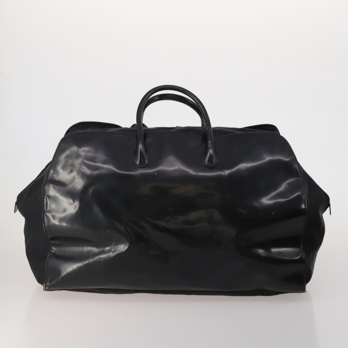 Salvatore Ferragamo PRADA Gucci Bag Nylon Leather Boa 3 Set Black Auth ar14034