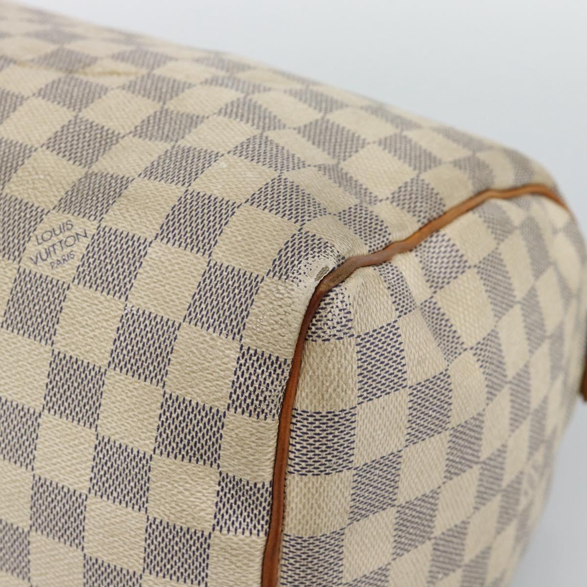 LOUIS VUITTON Damier Azur Speedy 30 Hand Bag N41533 LV Auth ar14035