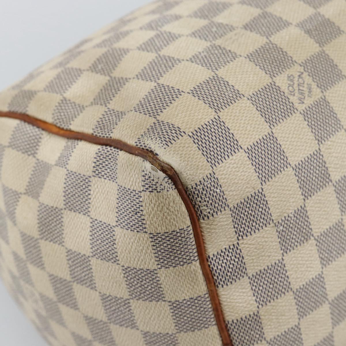 LOUIS VUITTON Damier Azur Speedy 30 Hand Bag N41533 LV Auth ar14035