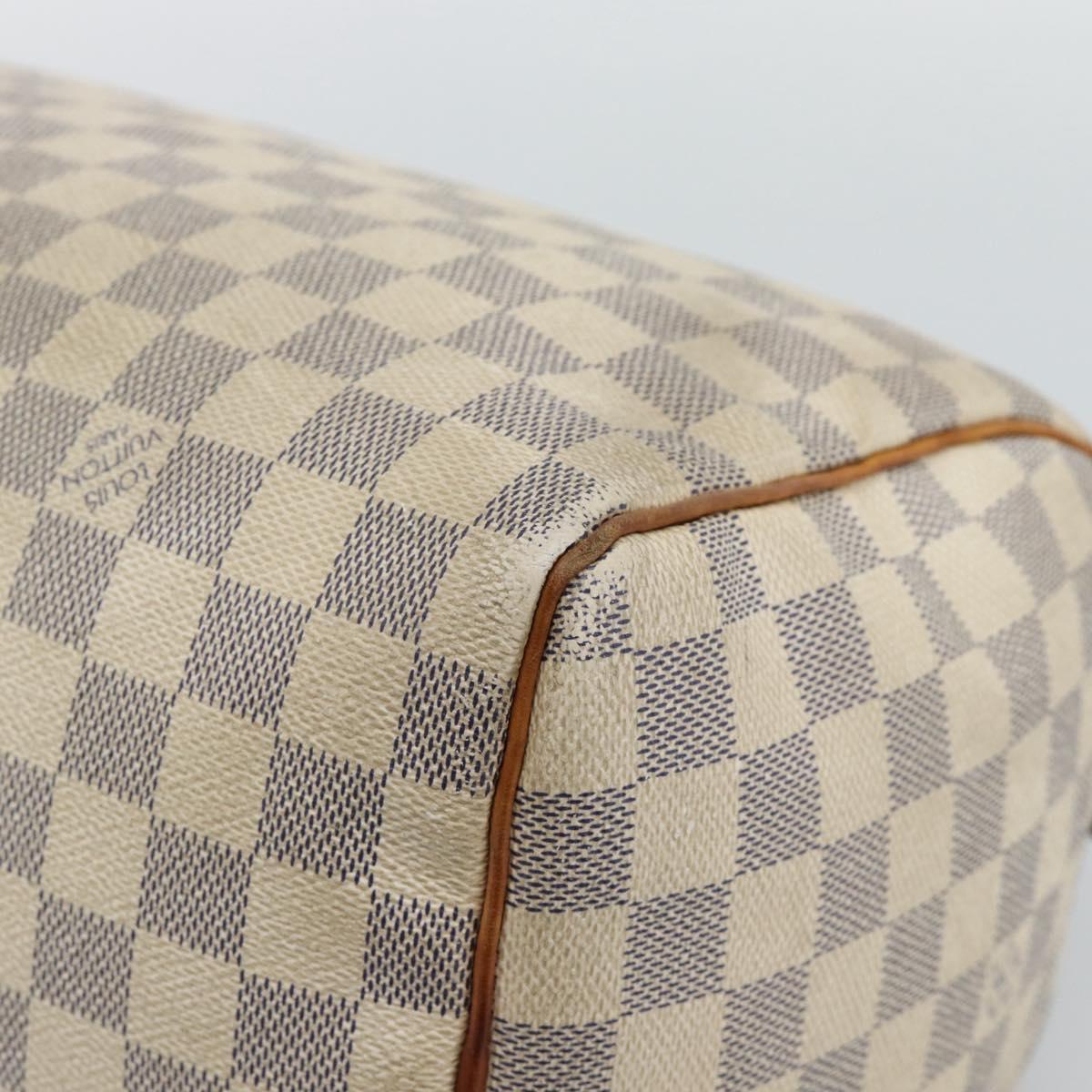 LOUIS VUITTON Damier Azur Speedy 30 Hand Bag N41533 LV Auth ar14035