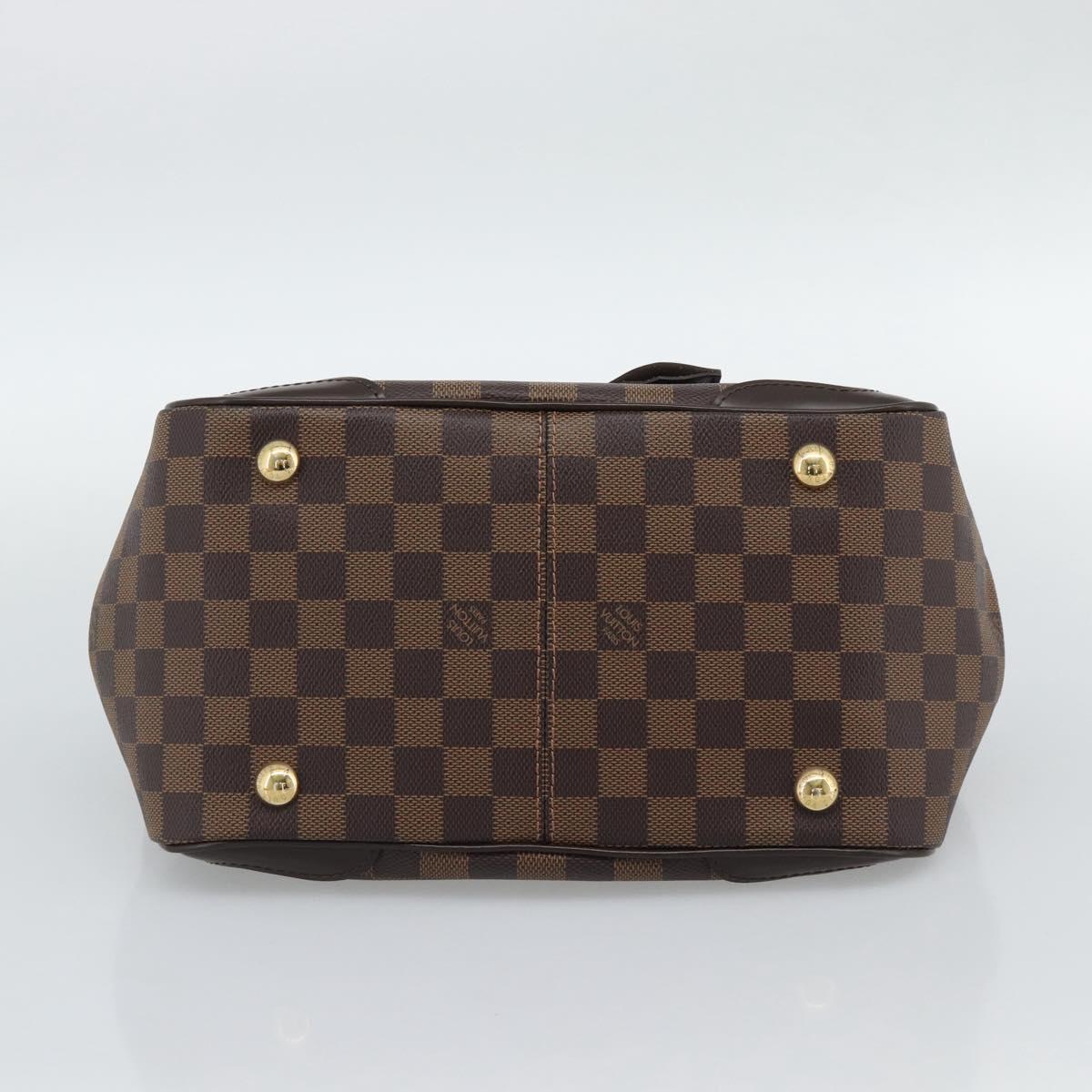 LOUIS VUITTON Damier Ebene Verona PM Hand Bag N41117 LV Auth ar14037V