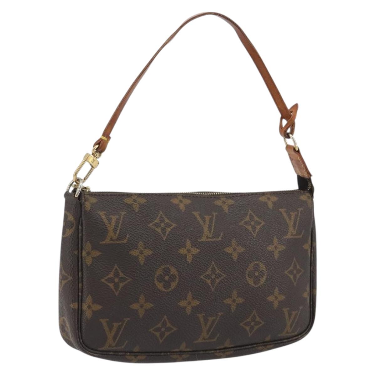 LOUIS VUITTON Monogram Pochette Accessoires Pouch M51980 LV Auth ar14041