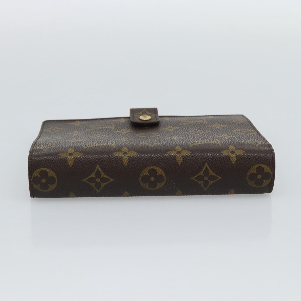 LOUIS VUITTON Monogram Agenda MM Day Planner Cover R20105 LV Auth ar14042