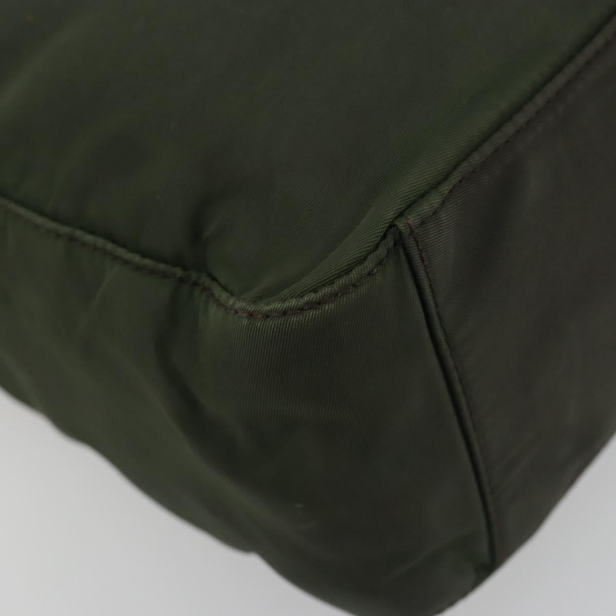 PRADA Tote Bag Nylon Khaki Auth ar14056