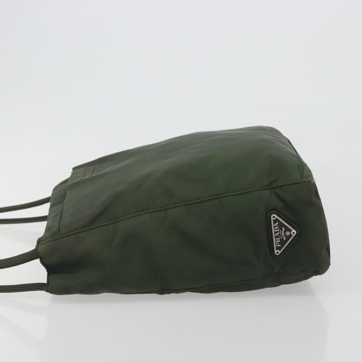 PRADA Tote Bag Nylon Khaki Auth ar14056
