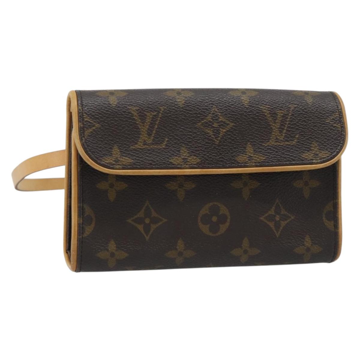 LOUIS VUITTON Monogram Pochette Florentine Waist Bag M51855 LV Auth ar14063