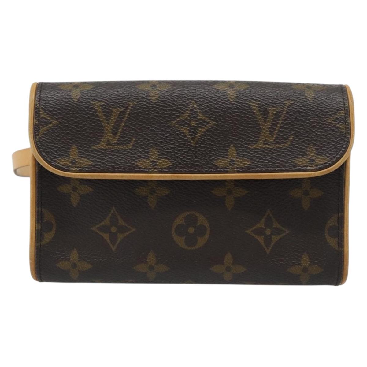 LOUIS VUITTON Monogram Pochette Florentine Waist Bag M51855 LV Auth ar14063