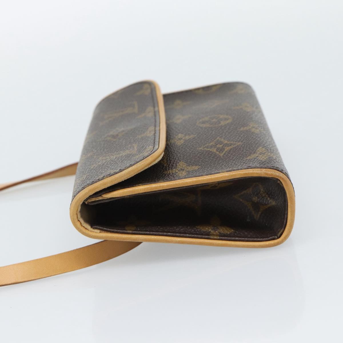 LOUIS VUITTON Monogram Pochette Florentine Waist Bag M51855 LV Auth ar14063