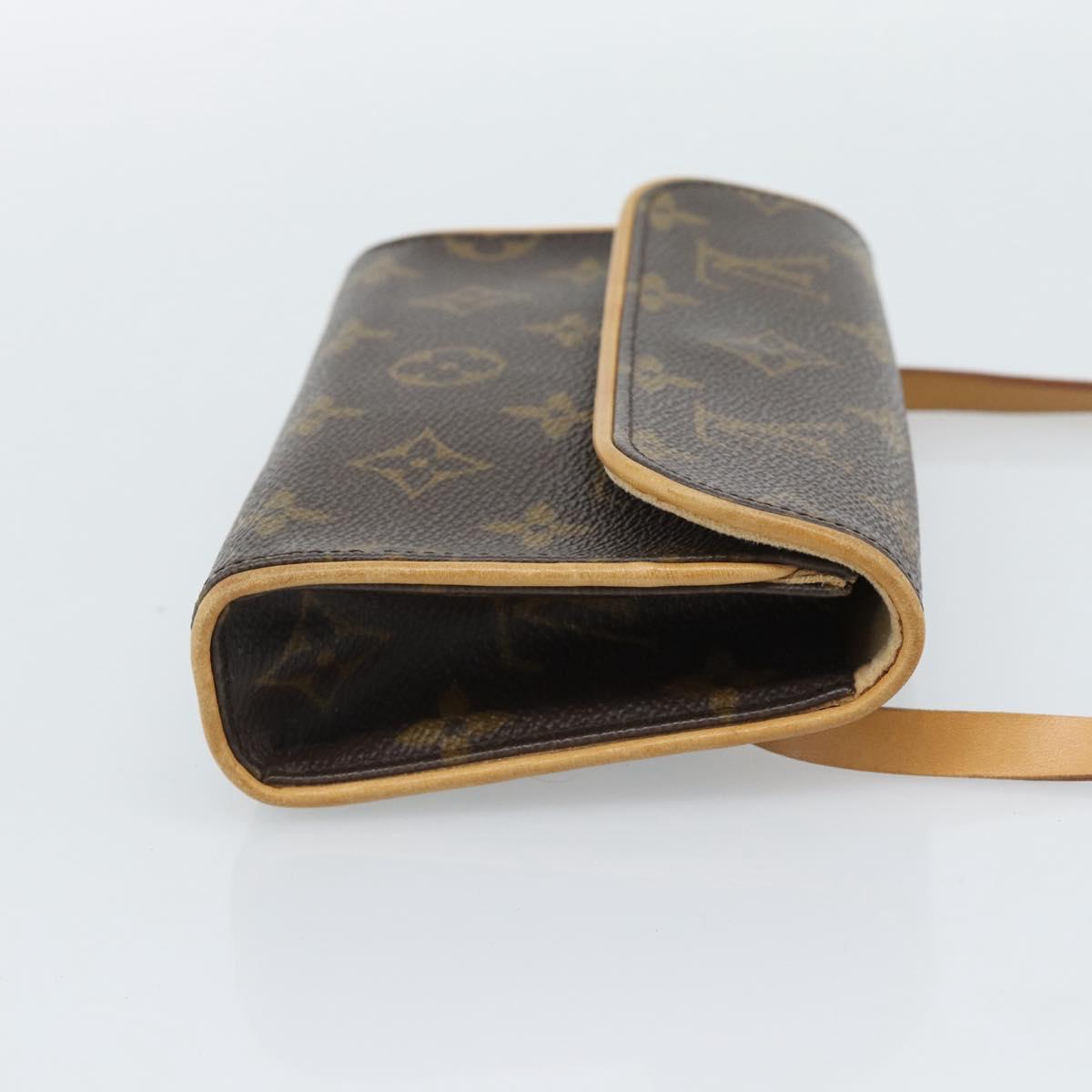 LOUIS VUITTON Monogram Pochette Florentine Waist Bag M51855 LV Auth ar14063