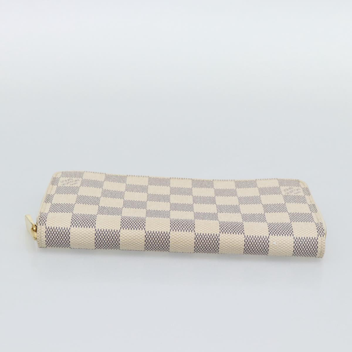 LOUIS VUITTON Damier Azur Zippy Wallet Long Wallet N60019 LV Auth ar14067V
