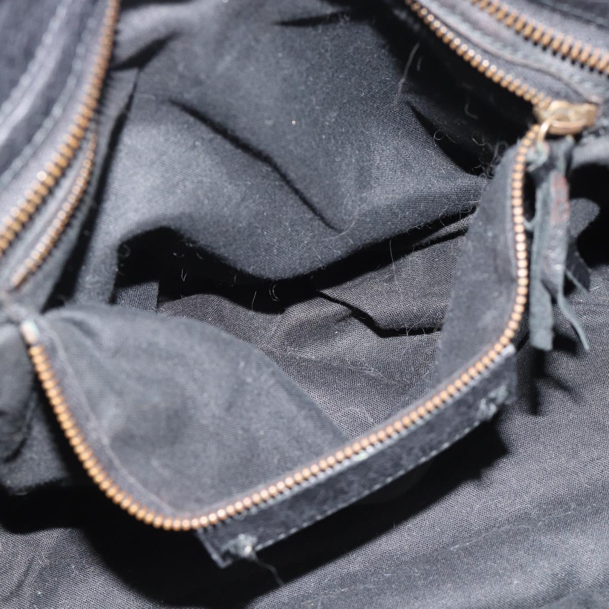 BALENCIAGA The City Hand Bag Leather Black 115748 Auth ar14069