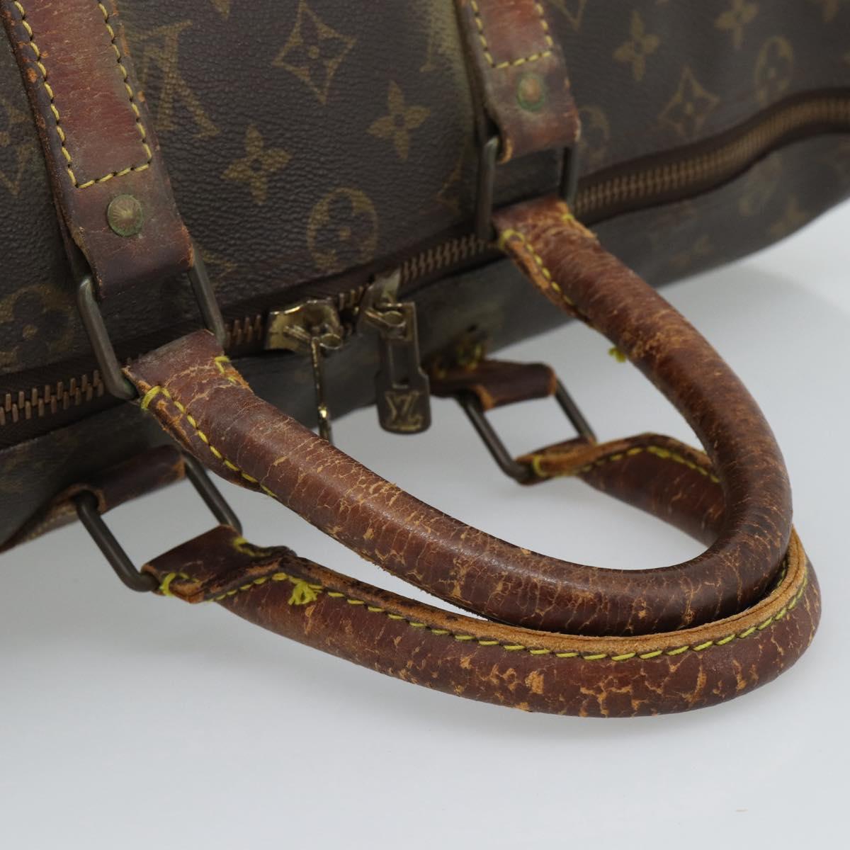 LOUIS VUITTON Monogram Keepall 50 Boston Bag M41426 LV Auth ar14072