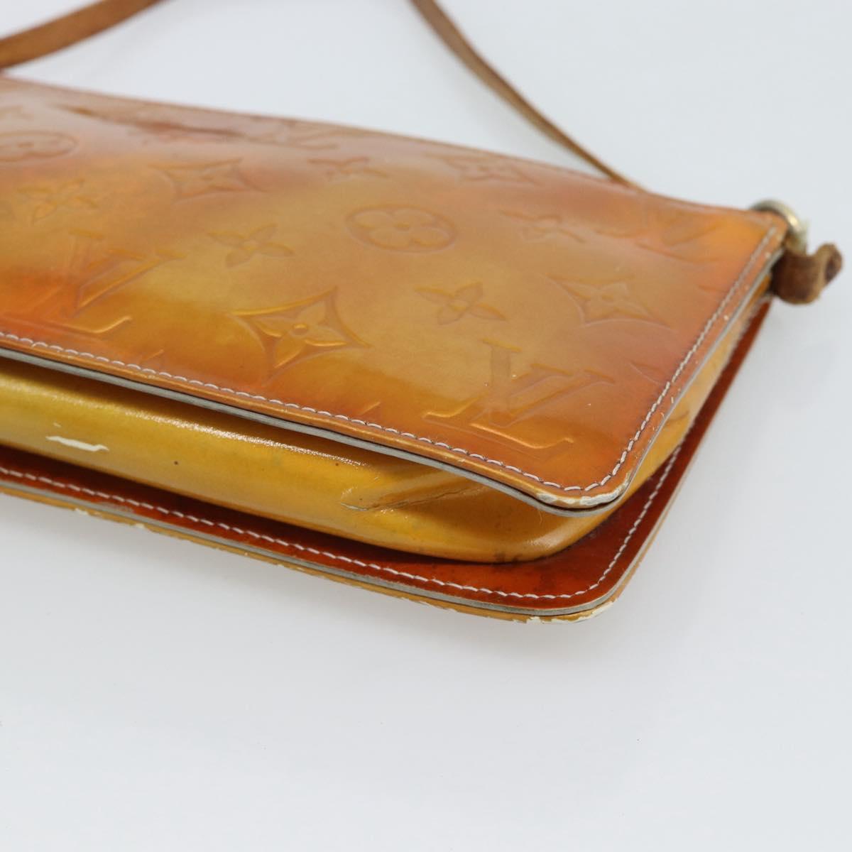 LOUIS VUITTON Monogram Vernis Lexington Accessory Pouch Gris M91056 Auth ar14075