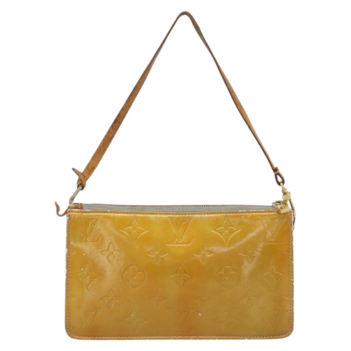 LOUIS VUITTON Monogram Vernis Lexington Accessory Pouch Gris M91056 Auth ar14075