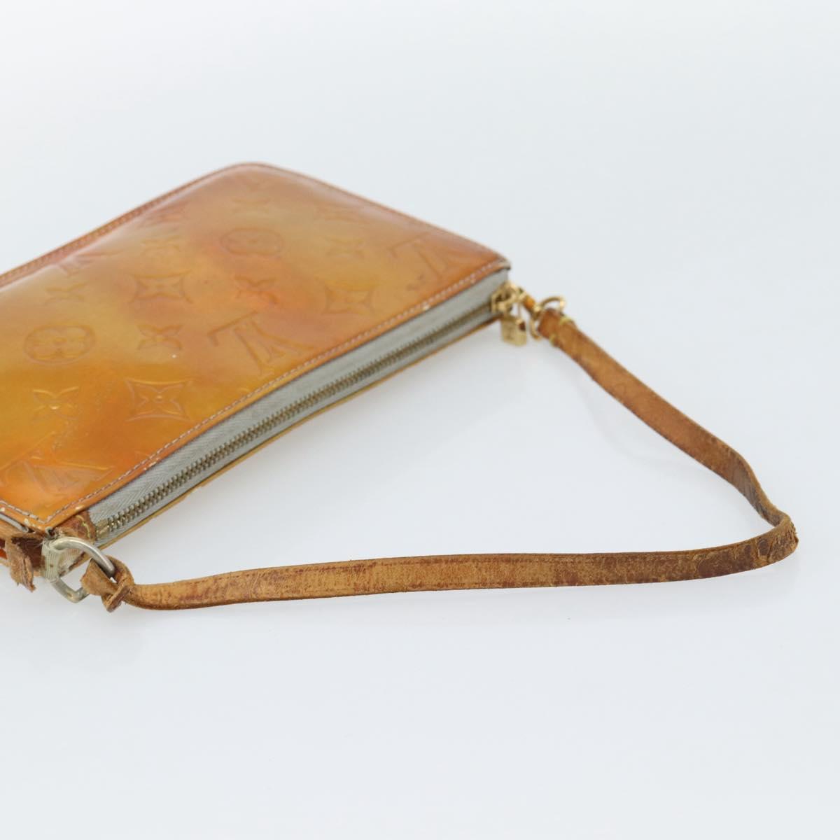 LOUIS VUITTON Monogram Vernis Lexington Accessory Pouch Gris M91056 Auth ar14075