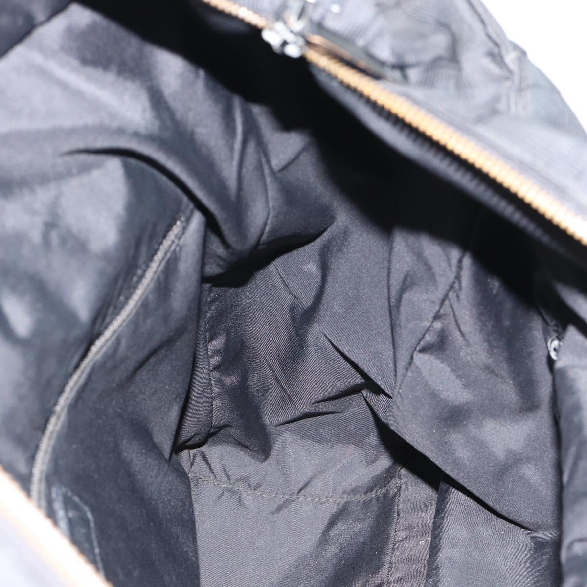 CHANEL New Travel Line Tote Bag Canvas Black CC Auth ar14076